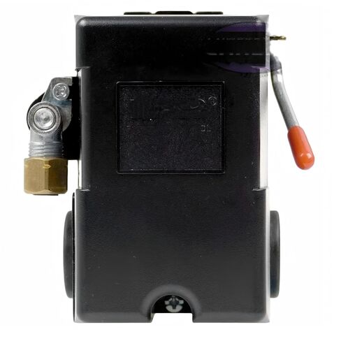 LF10-L4H 95-125 PSI Air Compressor Pressure Switch 1/4" Female NPT 4 Port, Material: Plastic, Finish: Black, Air Compressor Four Port Pressure Switch in Kuwait