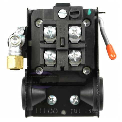 LF10-L4H 95-125 PSI Air Compressor Pressure Switch 1/4" Female NPT 4 Port, Material: Plastic, Finish: Black, Air Compressor Four Port Pressure Switch in Kuwait
