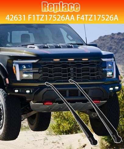 1 Pair Front Windshield Wiper Arm Replacement Kit Compatible With 91-99 Ford Bronco F150/F250/F350/F450, Left and Right Wiper Arm Replace 42631 F1TZ17526AA F4TZ17526A in Saudi Arabia