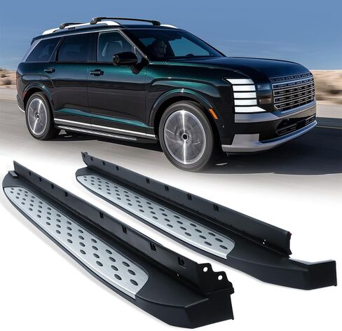 لوحات تشغيل بخطوات جانبية لسيارة Hyundai Palisade 2026، سعة 500 رطل للخدمة الشاقة، لا تتطلب الحفر in Kuwait