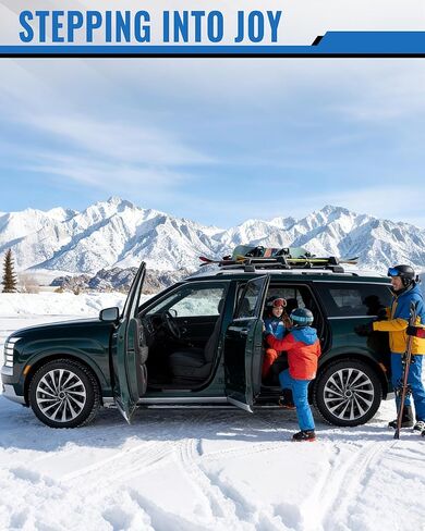 لوحات تشغيل بخطوات جانبية لسيارة Hyundai Palisade 2026، سعة 500 رطل للخدمة الشاقة، لا تتطلب الحفر in Kuwait