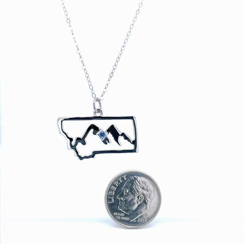 مونتانا يوغو الياقوت الجبل في قلادة قلادة الدولة الفضة الاسترليني in Kuwait