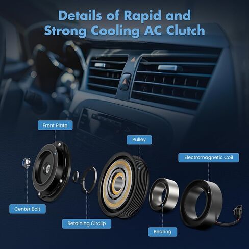 ECCPP A/C قابض الضاغط 2011 مناسب لقابض شيفروليه كروز 1.4L AC in Kuwait