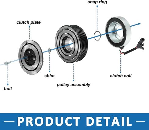AC Compressor Clutch Replace CO 29148C for Mitsubishi Lancer 2007-2017 in Saudi Arabia