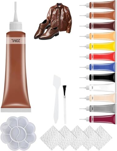 2026 New Advanced Leather Repair Gel, Upgrade Leather Repair Kit for Car Seat Vinyl Repair Kit, Professional Leather Repair Coloured Cream Gel, Multifunctional Couch and Jacket Repair Kit (Black) in Kuwait