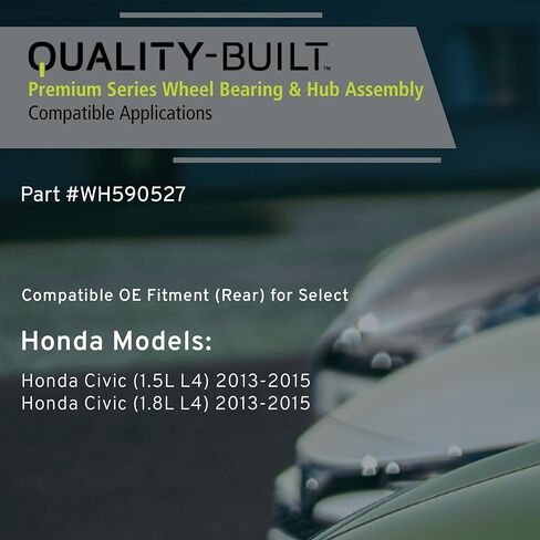 محمل العجلة الخلفية عالي الجودة ومجموعة المحور WH590527 متوافق مع Honda Civic 2013-2015 in Kuwait