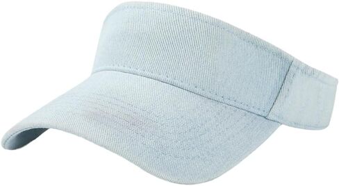 Washed Denim Sun Visors Women Adjustable Beach Sun Hat Cotton Empty Top Baseball Cap Golf Tennis Sports Hat for Men in Saudi Arabia