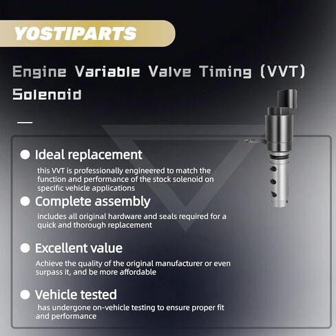 الملف اللولبي لتوقيت الصمام المتغير للمحرك VVT متوافق مع Elantra Soul Spectra Sportage Tucson Tiburon Spectra5 L4 2.0L 2435523763 2435523770 2435523800 2455523763 2TS1101 in Kuwait
