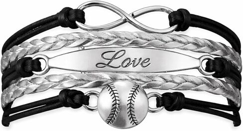 Infinity Collection Baseball Bracelet or Softball Bracelet - Baseball Jewelry for Females- Perfect Baseball Gift in Saudi Arabia