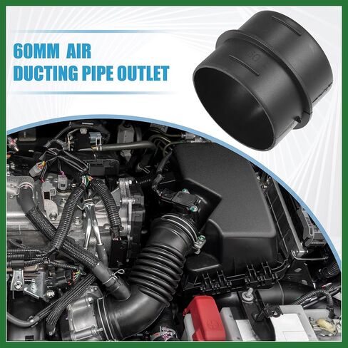 Motoforti سيارة مجاري الهواء موصل مستقيم مسخن الهواء القناة النجار موصل الأنابيب 2.36 ''60 مللي متر OD البلاستيك الأسود طويلة الأمد in Kuwait