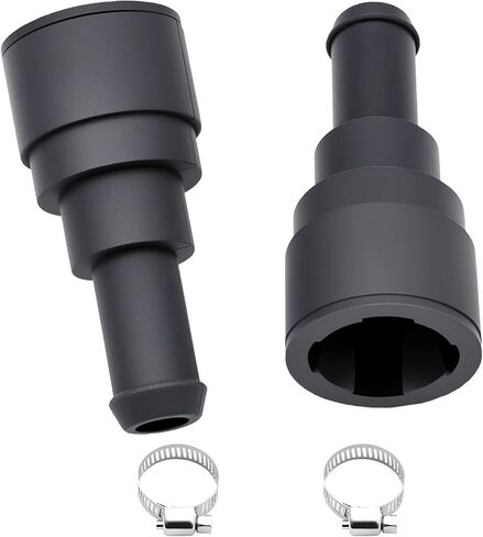 2 Pack Heater Hose Connector 800-409, Heater Core Connector 3/4" x 5/8" Coolant Hose Fitting with Clamps, Replacement for 15792820 15792821 15792822, Compatible with Chevy GMC Cadillac Trucks & SUVs in Saudi Arabia