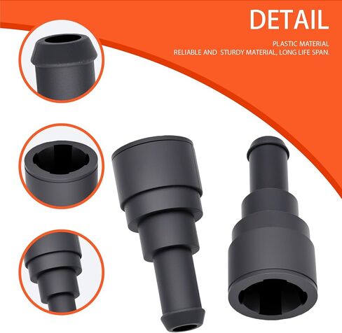 2 Pack Heater Hose Connector 800-409, Heater Core Connector 3/4" x 5/8" Coolant Hose Fitting with Clamps, Replacement for 15792820 15792821 15792822, Compatible with Chevy GMC Cadillac Trucks & SUVs in Saudi Arabia