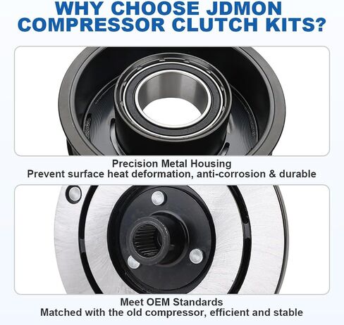 JDMON AC Compressor Clutch Assembly Repair Kit Compatible with Toyota Tacoma 2.7L 4.0L 2005 2006 2007 2008 2009 2010 2011 2012 2013 2014 2015 Replace 8832004060, 10348090, 10362461, 67677, 68677 in Saudi Arabia