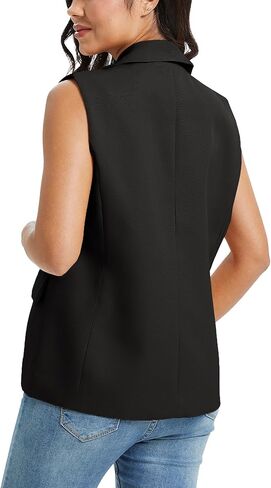 Spicy Sandia Womens Sleeveless Blazer Vest Tops Business Casual Outfits Dress Jacket Summer Trendy Dressy Office Work Clothes in Saudi Arabia