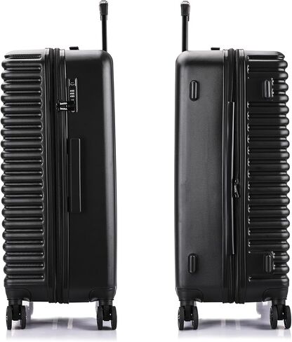 حقيبة سفر من InUSA ALLY بعجلات دوارة | مقابض أمتعة مريحة وخفيفة الوزن وحقائب سفر واسعة بقفل TSA | حقيبة أمتعة كبيرة الحجم مقاس 28 بوصة | أسود in Kuwait