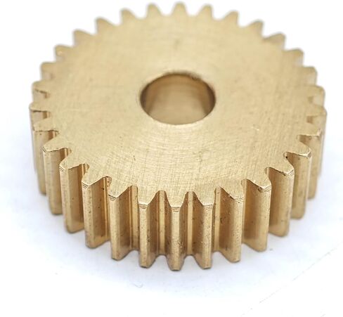 1 Piece Brass Spur Pinion Gear 0.5M 72T 37mm Diameter 5mm Thickness Multiple Sizes(15mm bore)(3mm bore) in Kuwait