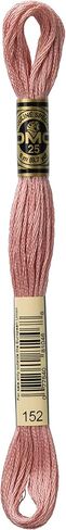 DMC 117-152 Mouline Stranded Cotton Six Strand Embroidery Floss Thread, Medium Light Shell Pink, 8.7-Yard in Saudi Arabia