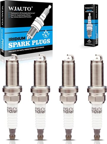 Iridium Spark Plugs 4 Pack, Pre-Gapped Sparkplugs OEM Replacement for Nissan Altima 2002 2003 2004 2005 2006 L4 2.5L,Sentra 2002 2003 2004 2005 2006 L4 2.5L. in Kuwait