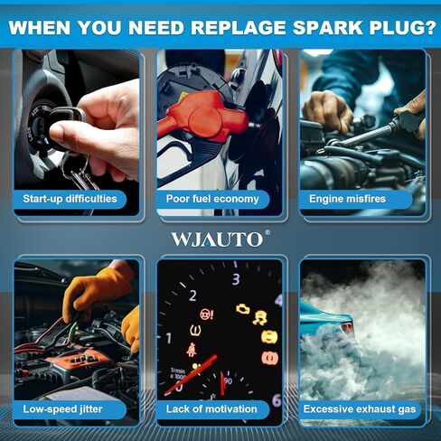 Iridium Spark Plugs 4 Pack, Pre-Gapped Sparkplugs OEM Replacement for Nissan Altima 2002 2003 2004 2005 2006 L4 2.5L,Sentra 2002 2003 2004 2005 2006 L4 2.5L. in Kuwait