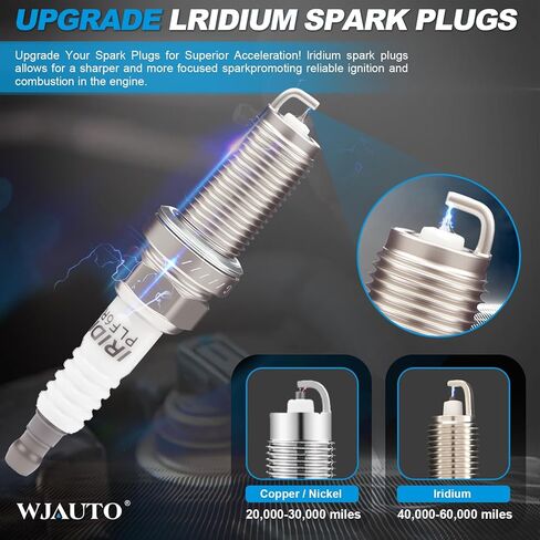 Iridium Spark Plugs 8 Pack, Pre-Gapped Sparkplugs OEM Replacement for Infiniti QX56 V8 5.6L 2004-2006,Nissan Armada V8 5.6L 2005-2007, Titan V8 5.6 2004-2007. in Kuwait