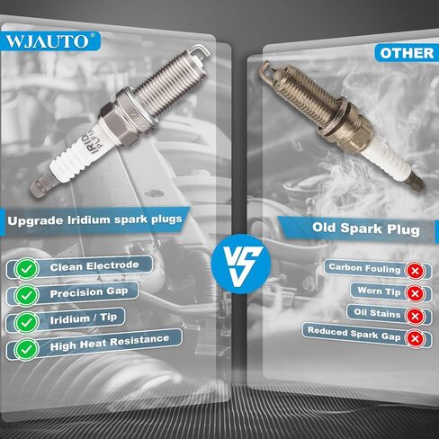 Iridium Spark Plugs 8 Pack, Pre-Gapped Sparkplugs OEM Replacement for Infiniti QX56 V8 5.6L 2004-2006,Nissan Armada V8 5.6L 2005-2007, Titan V8 5.6 2004-2007. in Kuwait