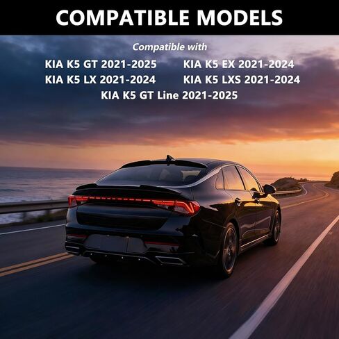 Roof Spoiler for KIA K5 EX LX LXS GT GT-Line 2021-2026 Rear Window Spoiler in Saudi Arabia