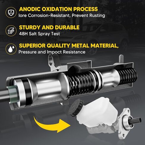 Brake Master Cylinder with Reservoir and Sensor Fit For Ford Escape 2001-2003 & Tribute 2001-2004, Automatic Transmission, Replace OE EC0243400R0D, EC0143400 in Saudi Arabia