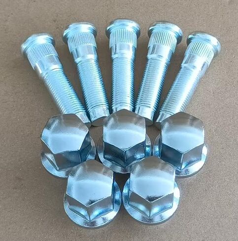5PCS Lug Nuts Bolts 610-389 9/16-18 Thread Wheel Stud Bolt -0.666 in. Knurl, 2.34 in. Length Compatible with 1999-2010 Dodge Ram 1500, 94-99 RAM 2500 Pickup, 99-03 RAM 2500 3500 Van in Saudi Arabia