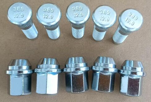 5PCS Lug Nuts Bolts 610-389 9/16-18 Thread Wheel Stud Bolt -0.666 in. Knurl, 2.34 in. Length Compatible with 1999-2010 Dodge Ram 1500, 94-99 RAM 2500 Pickup, 99-03 RAM 2500 3500 Van in Saudi Arabia