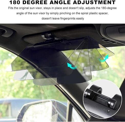 Sun Visor Extender for Car, Upgraded Polarized Adjustable Visor Extender Sun Blocker Anti-Glare for Safe Driving, UV Protection, Stray Light, Universal for Sedan Van(1 Pack) in Saudi Arabia