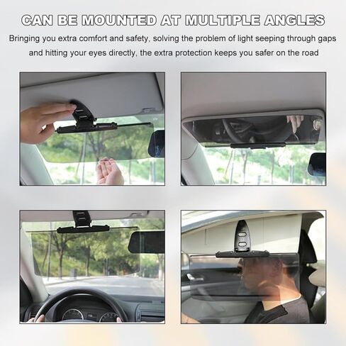 Sun Visor Extender for Car, Upgraded Polarized Adjustable Visor Extender Sun Blocker Anti-Glare for Safe Driving, UV Protection, Stray Light, Universal for Sedan Van(1 Pack) in Saudi Arabia