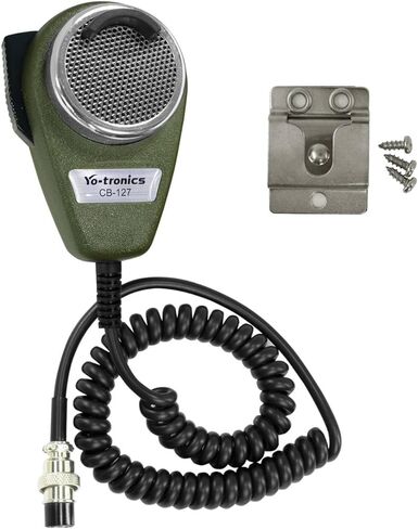 YO-TRONICS 4 Pin Metal Plug Noise Cancelling CB Microphone Dynamic CB Ham Radio Mic for Trucker, Black in Saudi Arabia
