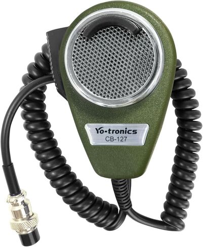 YO-TRONICS 4 Pin Metal Plug Noise Cancelling CB Microphone Dynamic CB Ham Radio Mic for Trucker, Black in Saudi Arabia