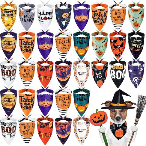 Frienda 20 Pieces Dog Bandana Point Adjustable and Washable Triangle Scarf Kerchiefs Dog Bib Accessories for Small to Medium Puppy Cat(Romantic Patterns) in Kuwait