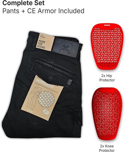 John Doe Defender Monolayer Cargo XTM Motorcycle Pants Breathable w Protectors in Saudi Arabia