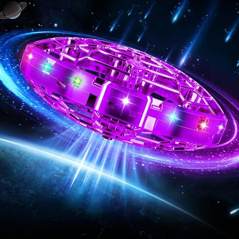 Drone for Kids, 2025 Upgrade Flying Toys with LED, Hover Boomerang Mini Drone, Hand Operated UFO Flying Orb Ball, Christmas Birthday Gifts for 6 7 8 9 10 11 12+ Girls Indoor Outdoor (Navy) in Kuwait