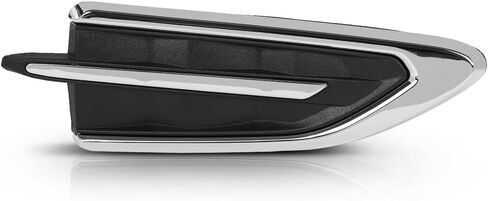 G-PLUS الجبهة اليسرى الحاجز زخرفة الحاجز تنفيس إدراج مصبغة لوحة صب، تناسب Ford Escape SEL S SE Titanium Sport Utility 4 أبواب 2017-2019، جانب السائق، GJ5Z16228AB، GJ5416C217ACW كروم أسود in Kuwait