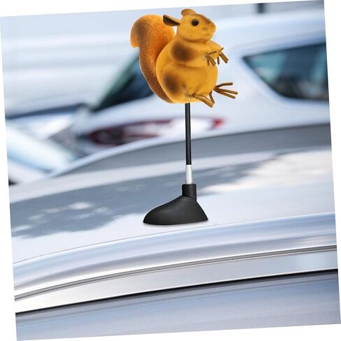 Unique Car Roof Decoration Antenna Topper Car Ornament Squirrel Design in Saudi Arabia