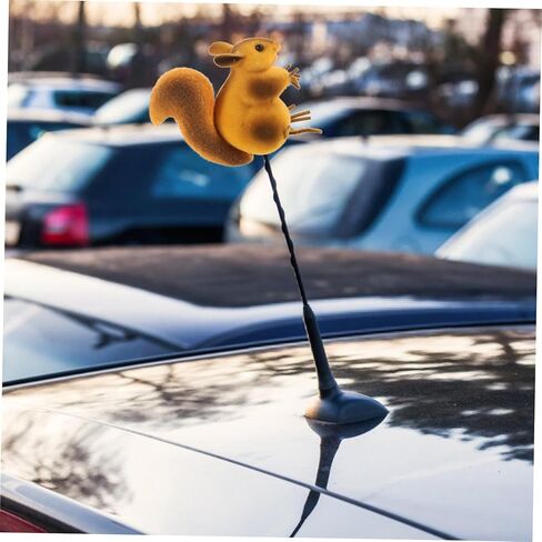 Unique Car Roof Decoration Antenna Topper Car Ornament Squirrel Design in Saudi Arabia