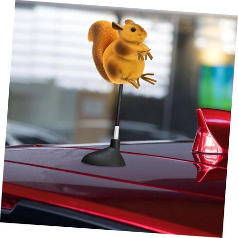 Unique Car Roof Decoration Antenna Topper Car Ornament Squirrel Design in Saudi Arabia