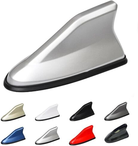 Shark Fin Antenna Cover for KIA Forte /K3 2013 2014 2015 2016 2017 2018 2. Generation, Shark Fin Antenna Topper Roof Aerial Cover Trim Car Accessories, Silver in Kuwait