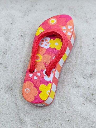 Beach Babe Flip Flop Sandal Car Decor Antenna Topper Cute Auto Accessory (Hawaiian Red) - Fits Thin Style Antenna in Saudi Arabia