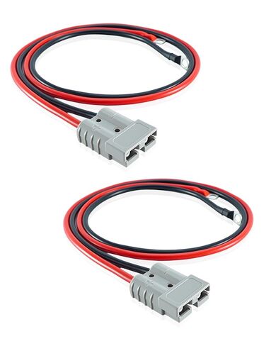 8AWG 50A موصلات توصيل/فصل سريعة مع كابل موصل بطارية على شكل حلقة O 100 سم (39.37 بوصة) كابل بطارية موصل سريع رافعة شوكية قابس سلك مقطورة وسخير تخزين الطاقة رافعة شوكية كهربائية، قطعتان in Kuwait
