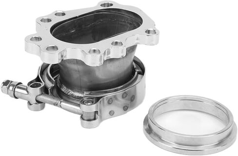 Turbo Downpipe Flange, 8 Bolt Turbo Downpipe Flange Stainless Steel 2.5in V Band Conversion Adapter for T25 T28 GT25 GT28 Turbo in Saudi Arabia