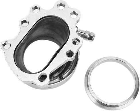 Turbo Downpipe Flange, 8 Bolt Turbo Downpipe Flange Stainless Steel 2.5in V Band Conversion Adapter for T25 T28 GT25 GT28 Turbo in Saudi Arabia