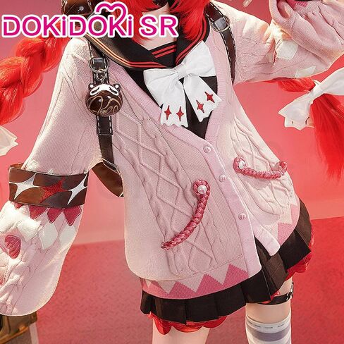 KIRA KIRA ZZZ Ukinami Yuzuha Cosplay Costume Doki-SR Zenless Zone Zero Yuzuha Cute Pink Sweater Cosplay Outfits in Saudi Arabia