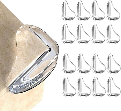 12 Pack Corner Protector for Baby, Clear Corner Protectors, Table Corner Covers Baby Safety, Furniture Corner Guard & Edge Safety Bumpers to Cover Sharp Furniture & Table Edges in Kuwait