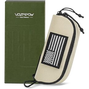 حافظة نظارات مولي التكتيكية، حافظة نظارات مقاومة للصدمات، هيكل صلب من النايلون 1000D مع سحاب ومشبك in Kuwait