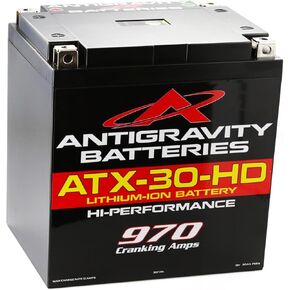 Antigravity ATX30-HD دراجة نارية ليثيوم شديدة التحمل وبطارية Powersport 24Ah، المجموعة 30، معظم الطاقة في فئتها UTV، جزازة العشب، بطارية المولد - هوندا، ياماها، كاواساكي، فيكتوري، هندي، هارلي in Kuwait