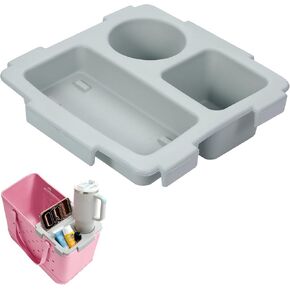 MoKo Top Cup Holder Tray Accessories for Bogg Bag Original-XL - Fit for Stanley, Topper Tray Snack & Phone Holder EVA Waterproof Material Divider and Organizer for Outdoor Beach Camping Travel in Kuwait